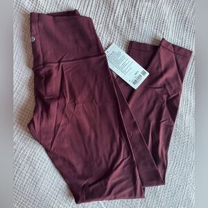 Lululemon Burgundy Align High-Rise Leggings NWT